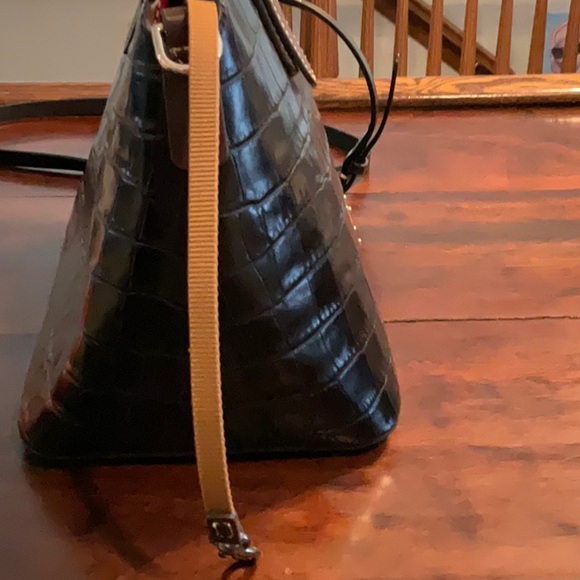 DOONEY & BOURKE Croc Embossed Leather Crossbody Bag - Picture 9 of 17